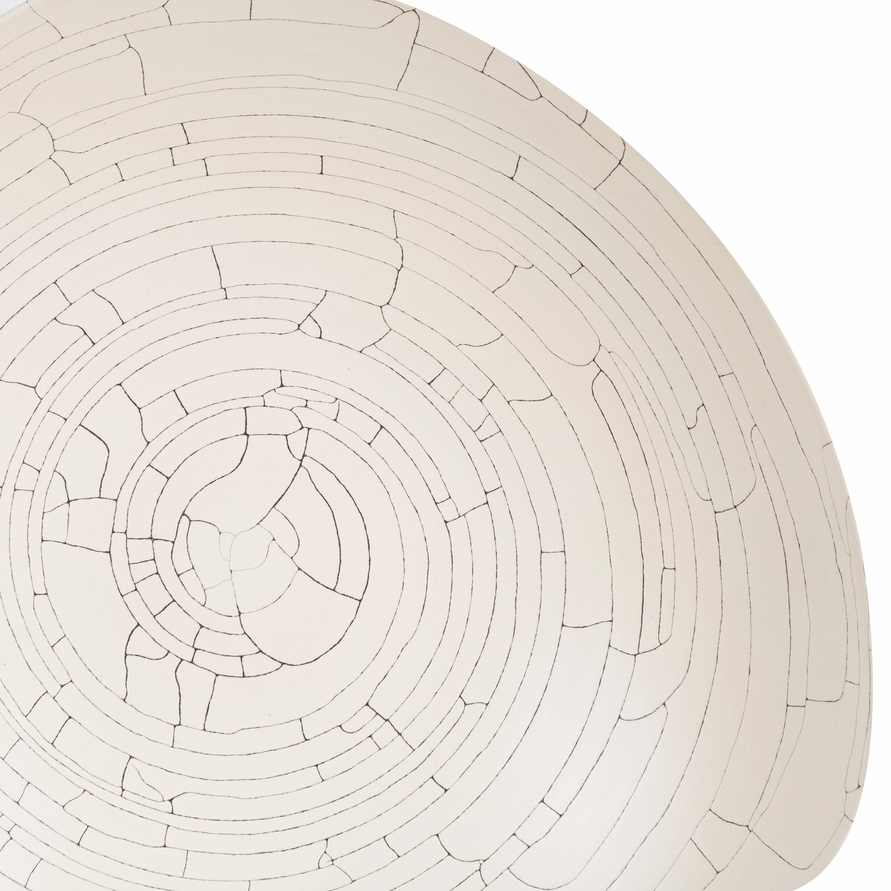 Crackle Triangolo Plate Bowl