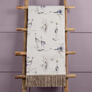 Cranes Printed Throw Ironstone modern fashion rug  