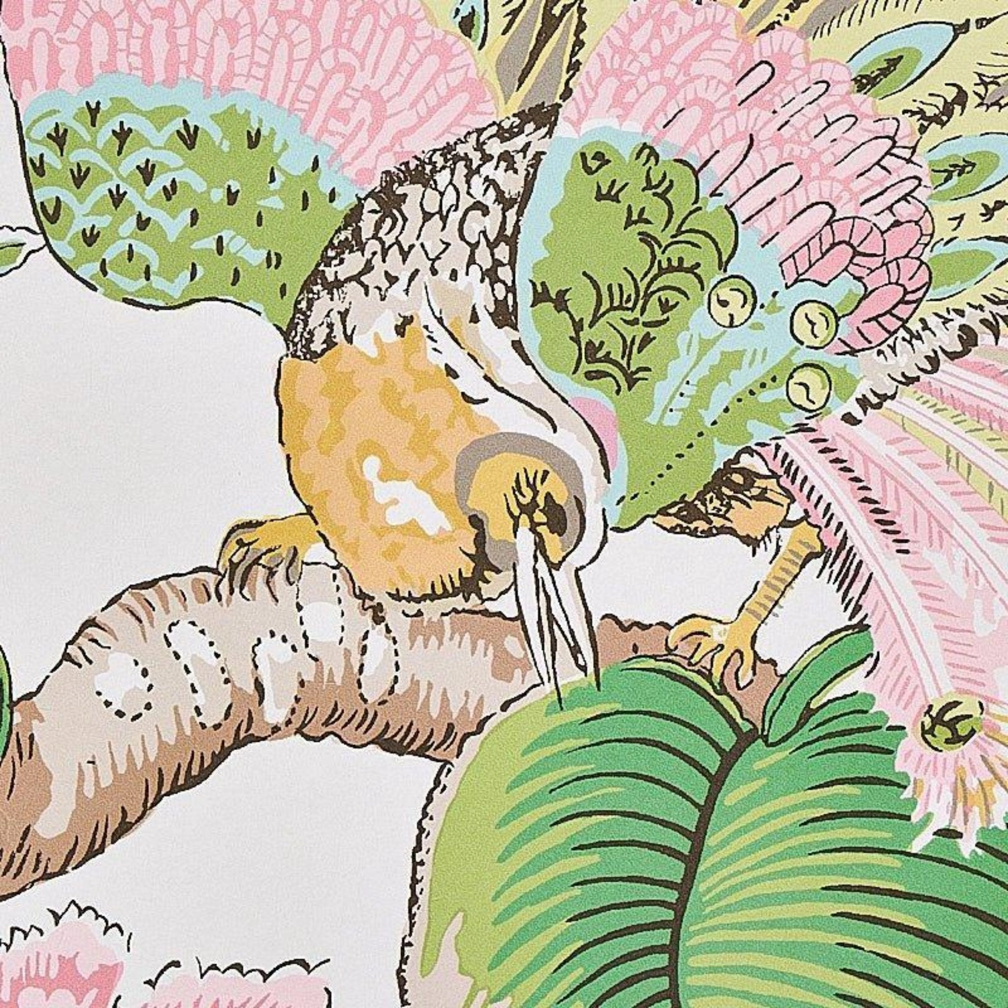 Cranley Garden Wallpaper in Pink