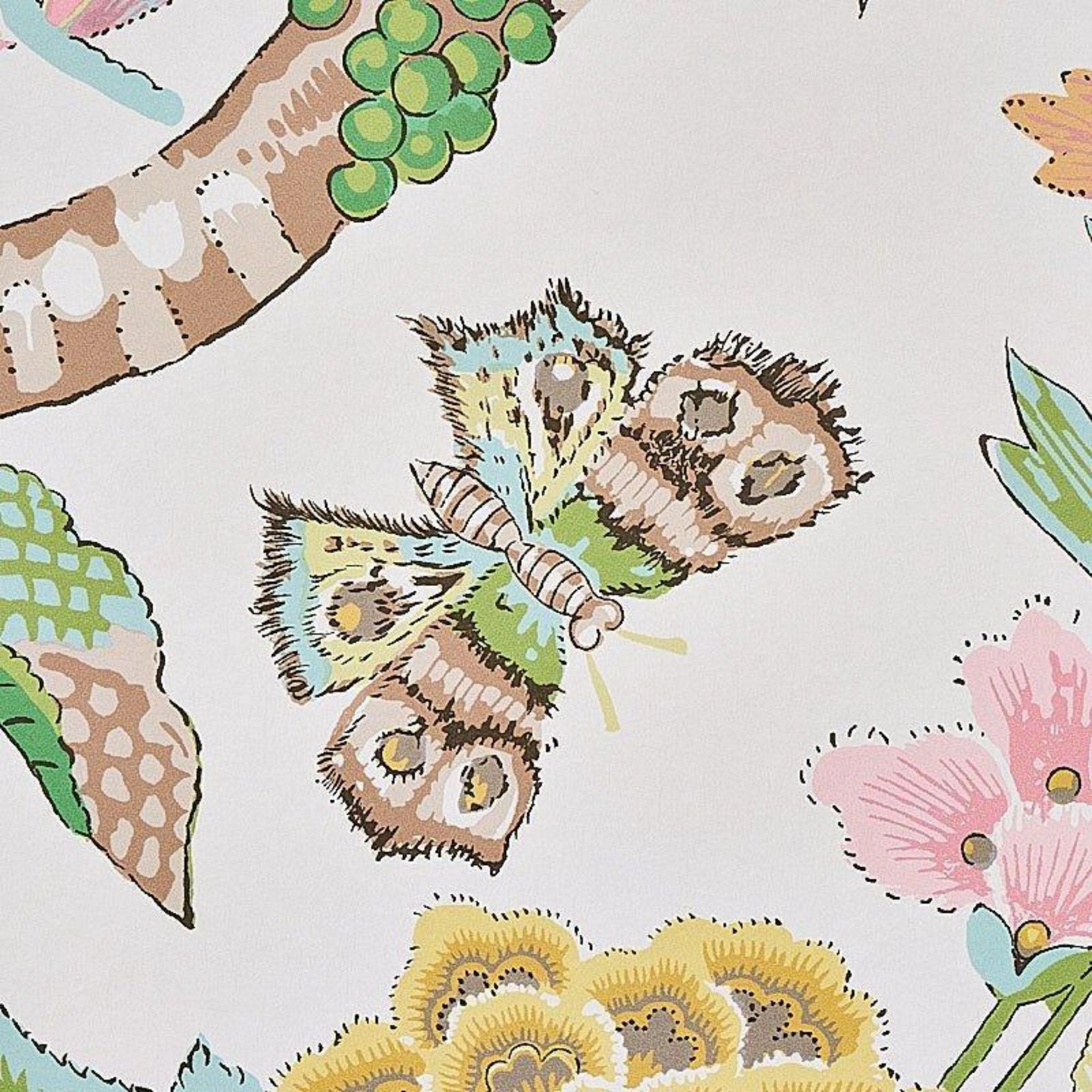 Cranley Garden Wallpaper in Pink