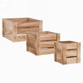 Crate Style Storage Box - Assorted Sizes wall pendant decor