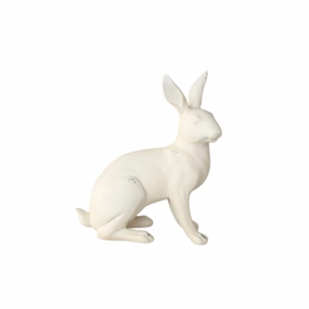 Cream sitting rabbit 24X23cm decorative home ornament