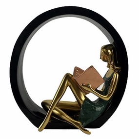Creative Resin Reading ceramic table ornament