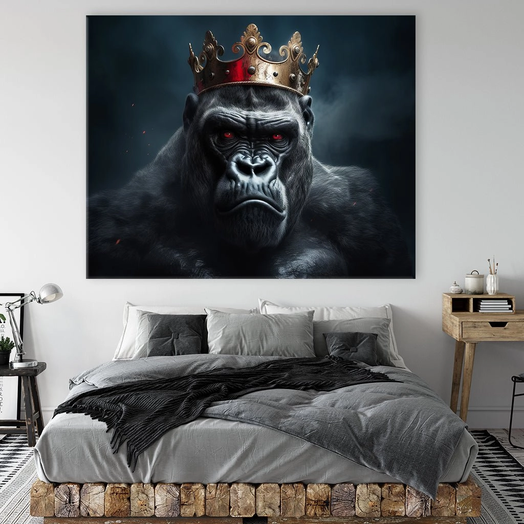 Crowned Gorilla by Zenzdesign