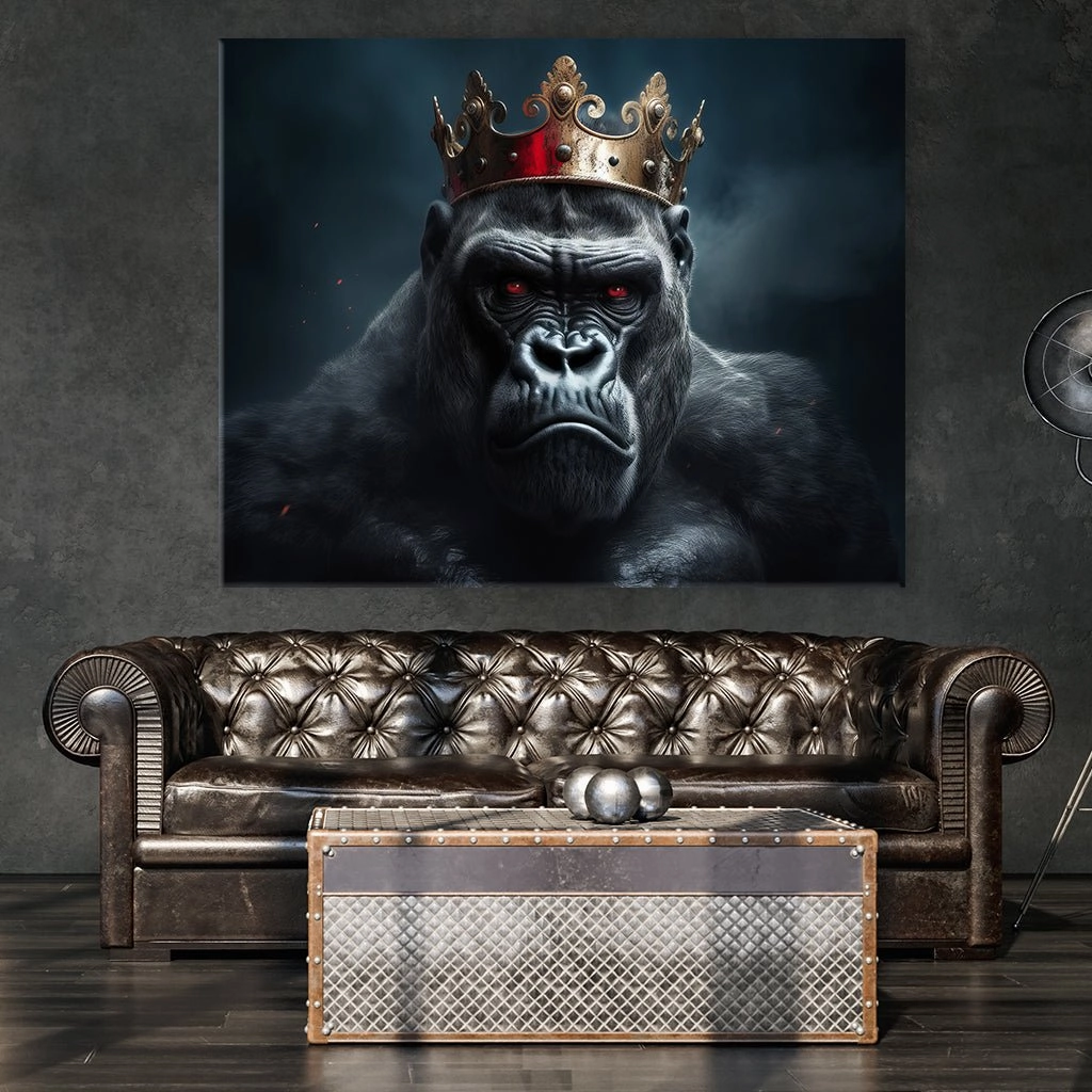 Crowned Gorilla by Zenzdesign