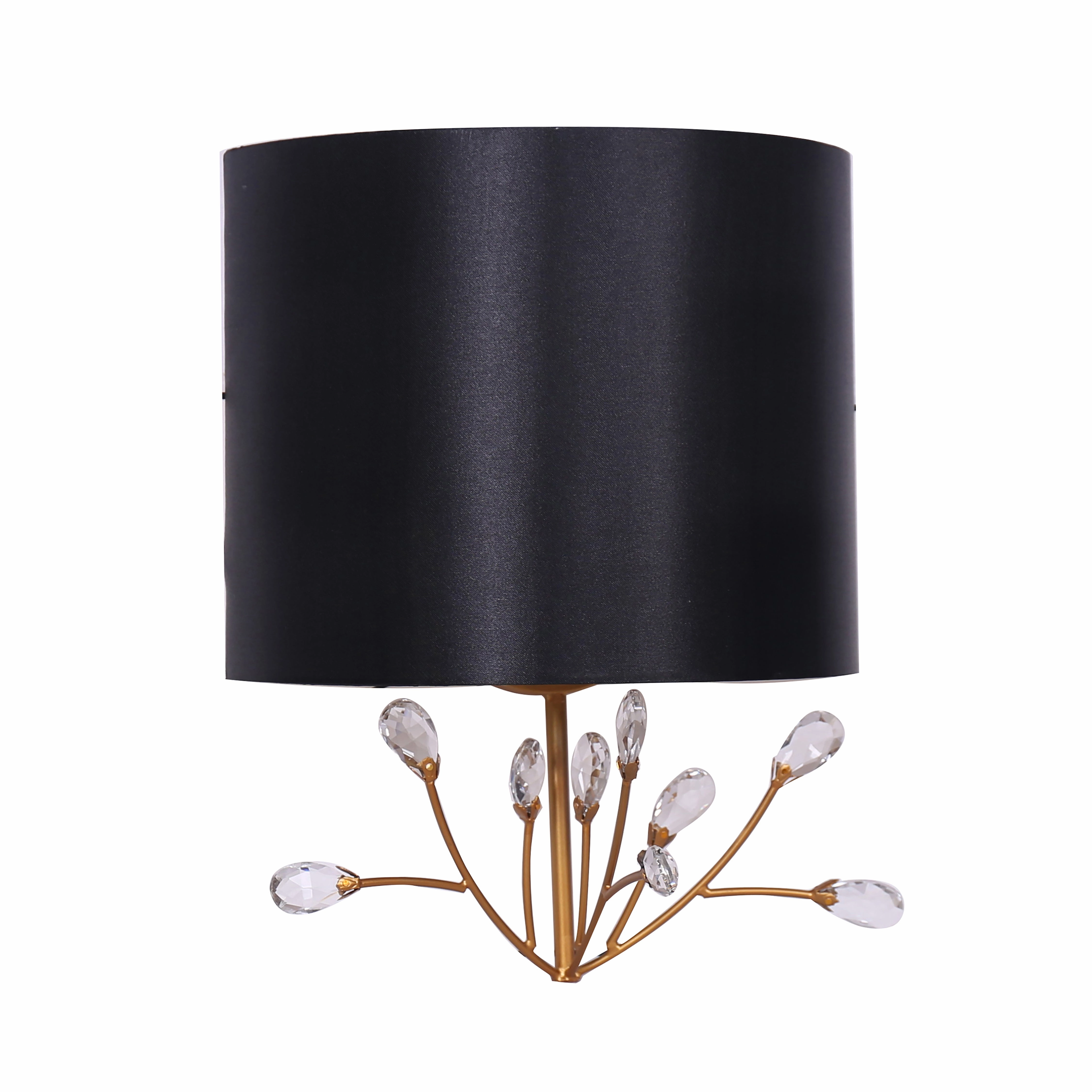 CRYSTAL FLOWER WALL SCONCE, GOLD artistic wall mural
