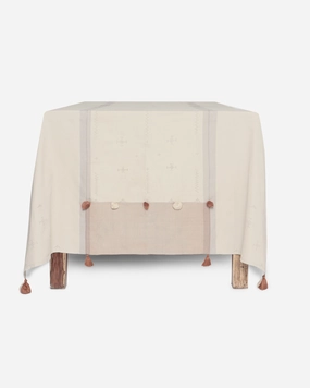 Crystal Tangalia Cotton Table Cover ceramic table ornament
