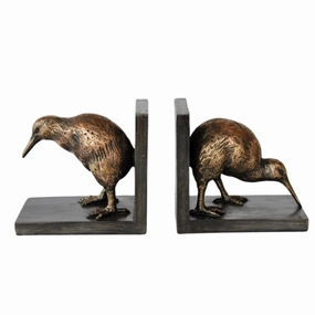 CURLEW BIRD PAIR OF BOOKENDS 16X17CM decorative home ornament
