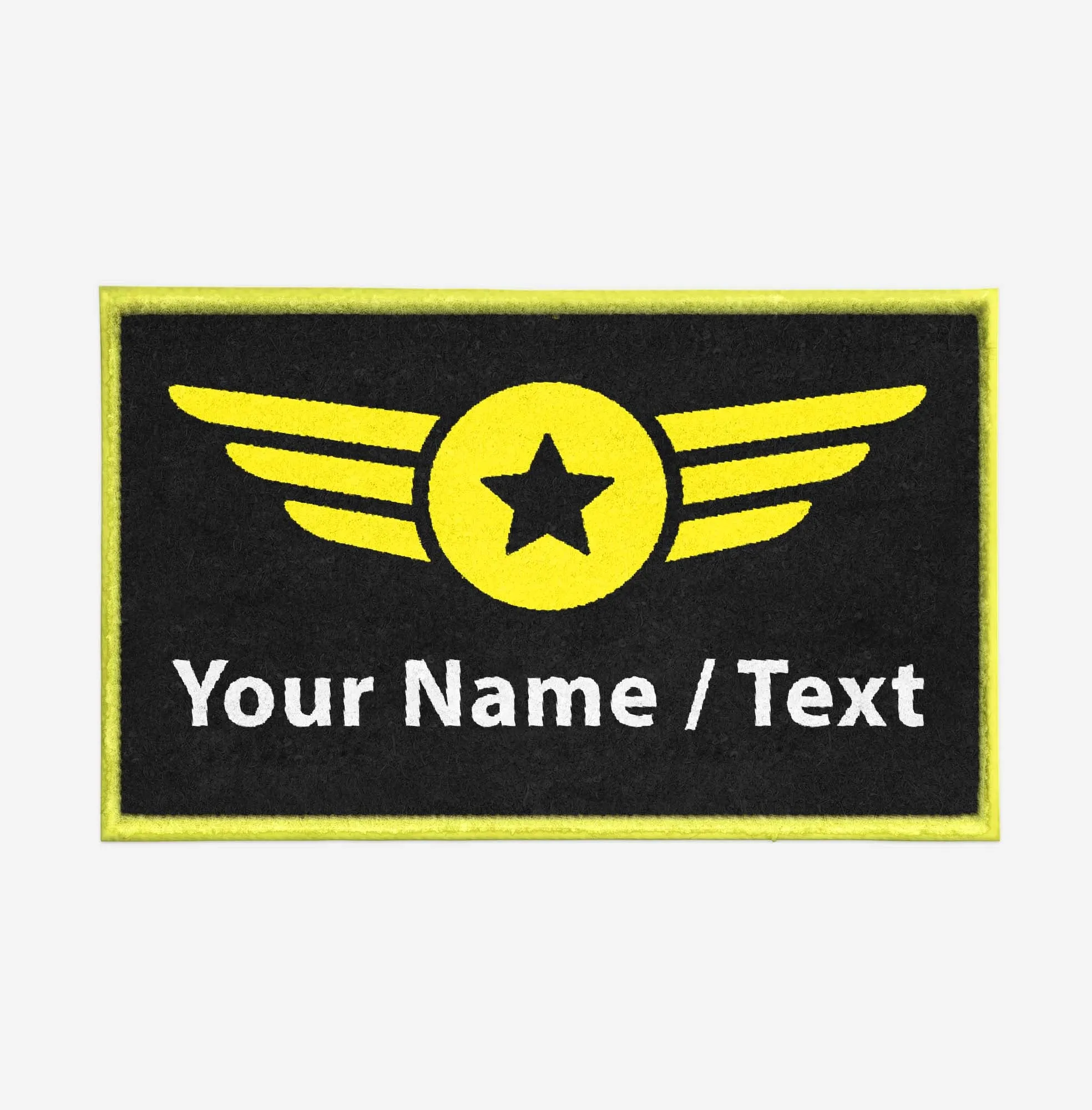 Customizable Name & "Special" Badge Designed Door Mats