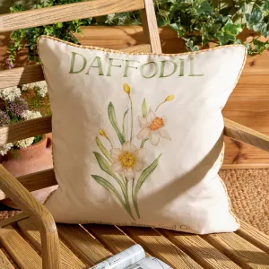 Daffodil Printed Outdoor Cushion Yellow modern fashion rug  