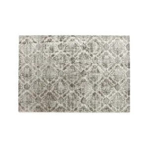 Damask Viscose Rug M 2000  1400 Light Gray neutral everyday carpet