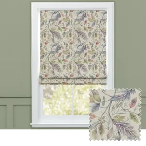 Danbury Printed Cotton Made to Measure Roman Blinds Loganberry chic floor carpet  