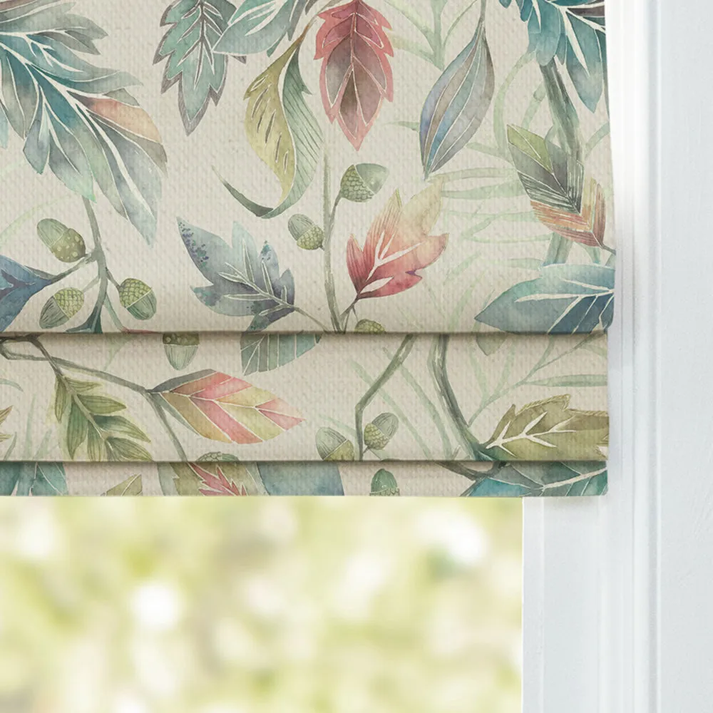 Danbury Printed Cotton Made to Measure Roman Blinds Pomegranate