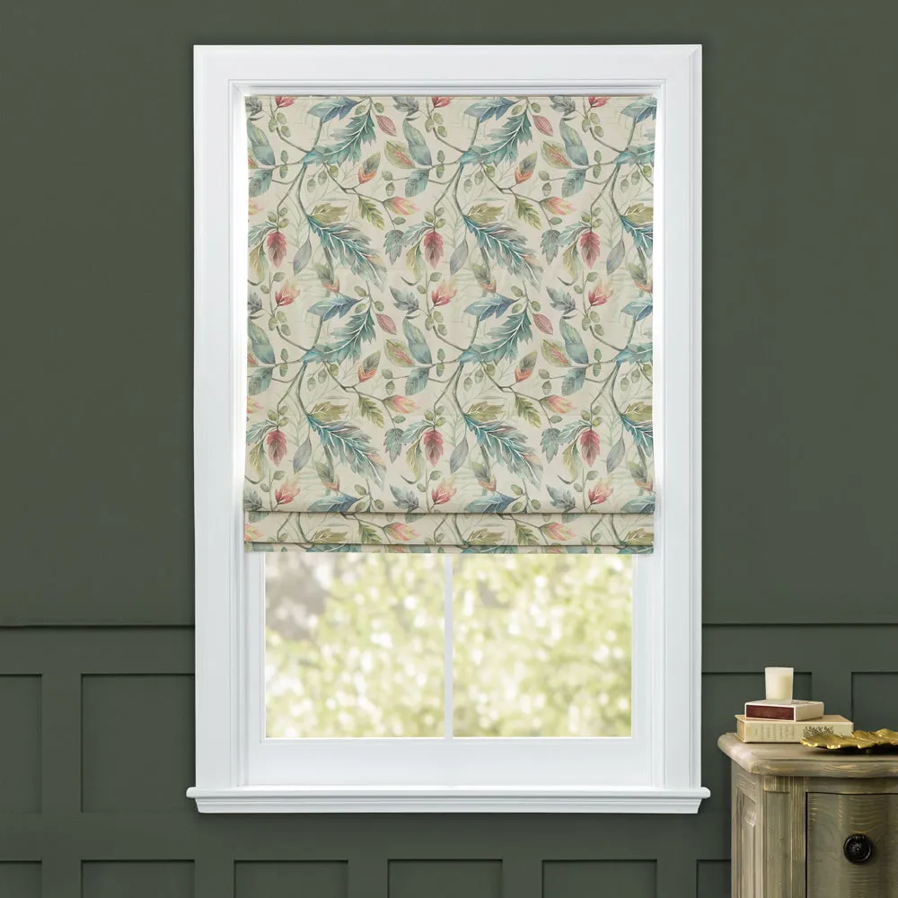 Danbury Printed Cotton Made to Measure Roman Blinds Pomegranate