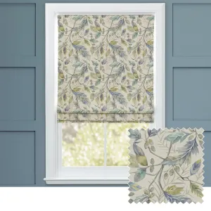 Danbury Printed Cotton Made to Measure Roman Blinds Skylark chic floor carpet  