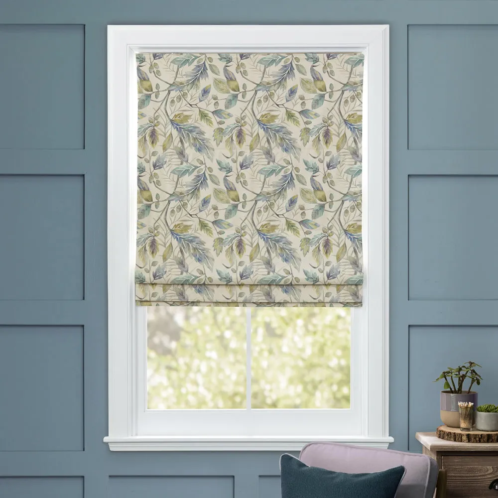 Danbury Printed Cotton Made to Measure Roman Blinds Skylark