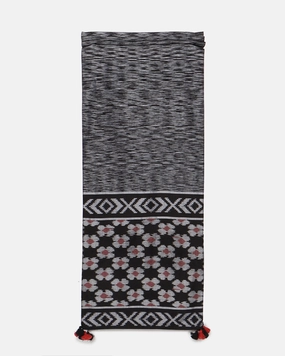 Danveer Weft Ikat Cotton Silk Table Runner ceramic table ornament