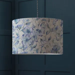 Daphne Eva Printed Lamp Shade Delft Blue modern fashion rug  