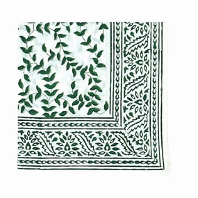 Dark Green Leaves Napkin, Set of 4 mini desktop sculpture
