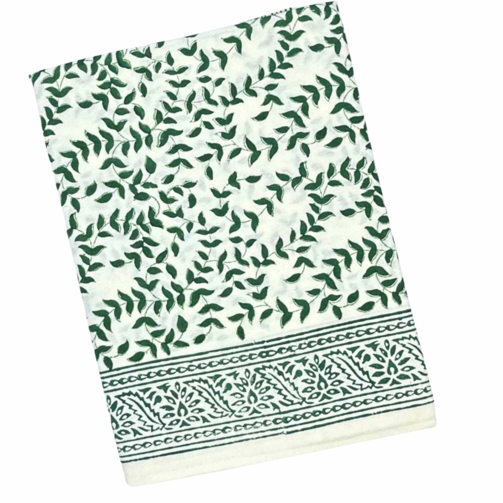 Dark Green Leaves Tablecloth cute desktop display