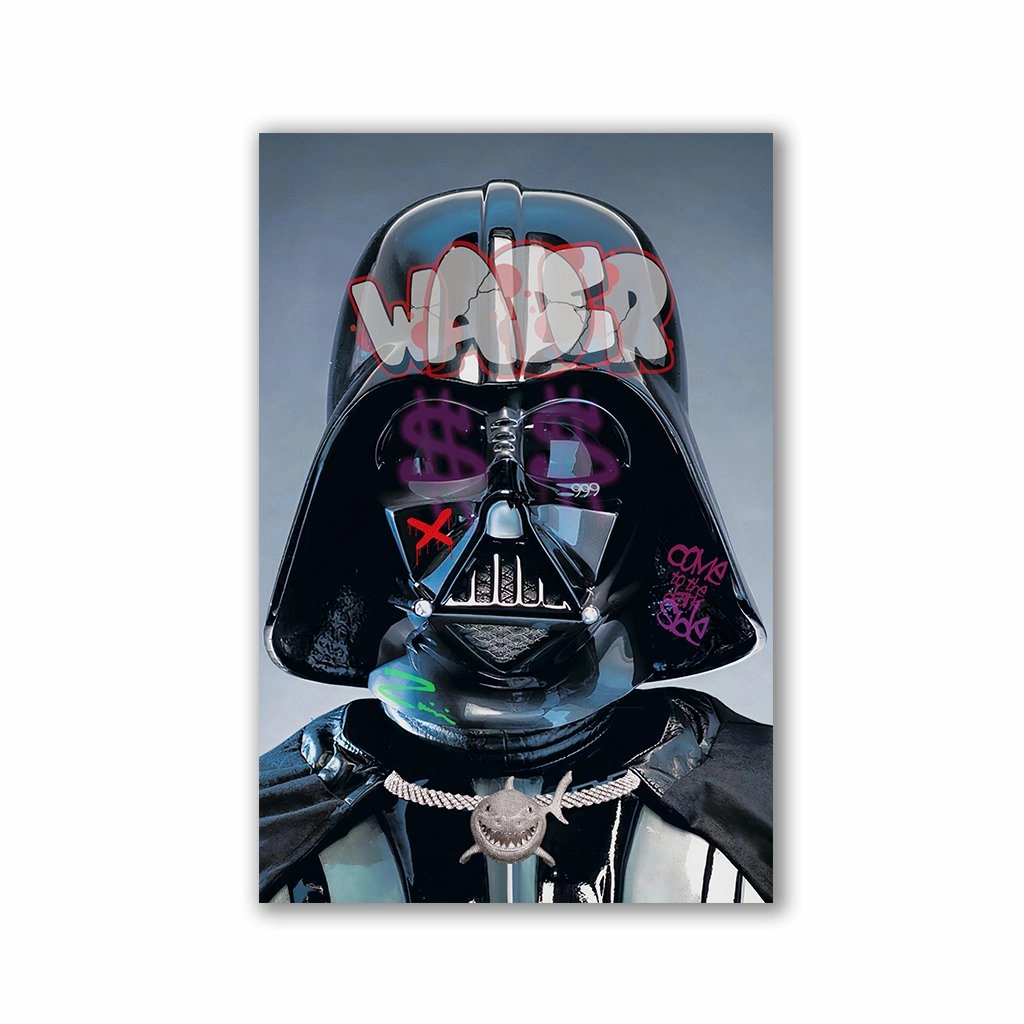 Darth by Zuppini framed mural artwork