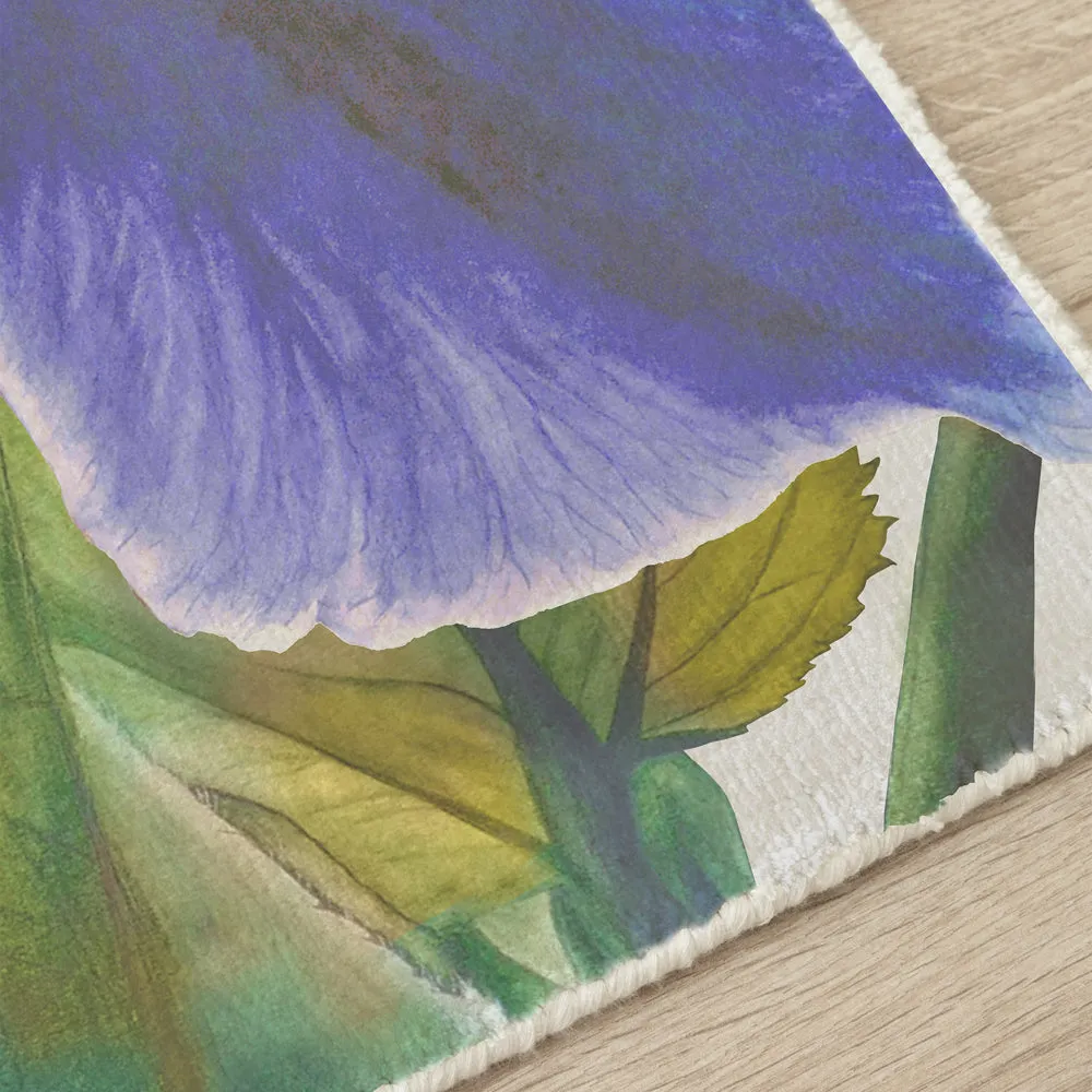 Darwen Printed Rug Cornflower