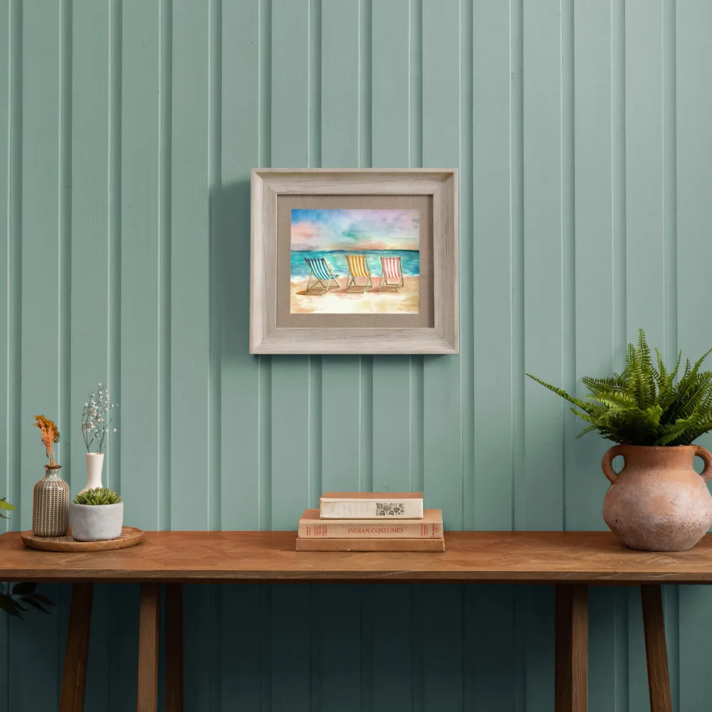 Deck Chair Framed Print Birch