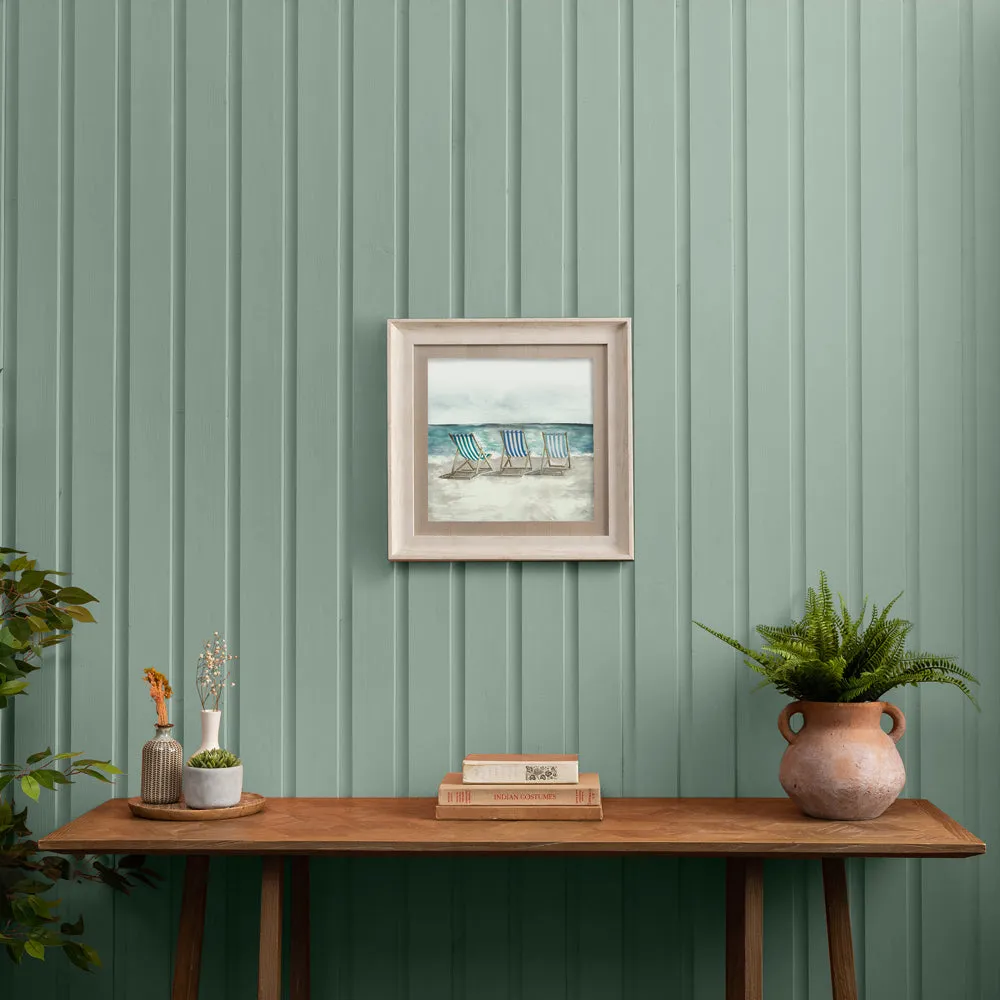 Deck Chair Framed Print Birch