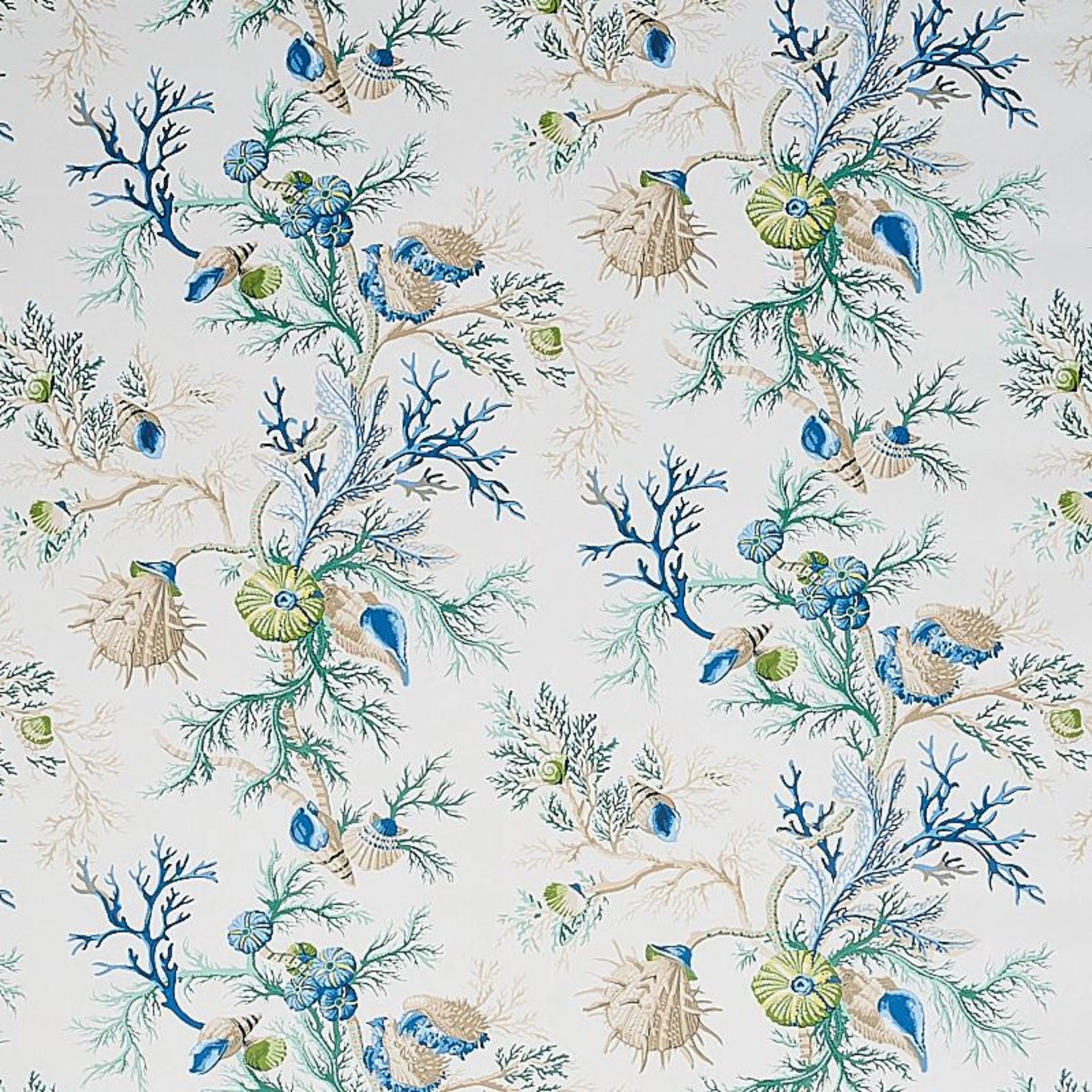 Del Tesoro in Blue and Green Wallpaper paper wall covering