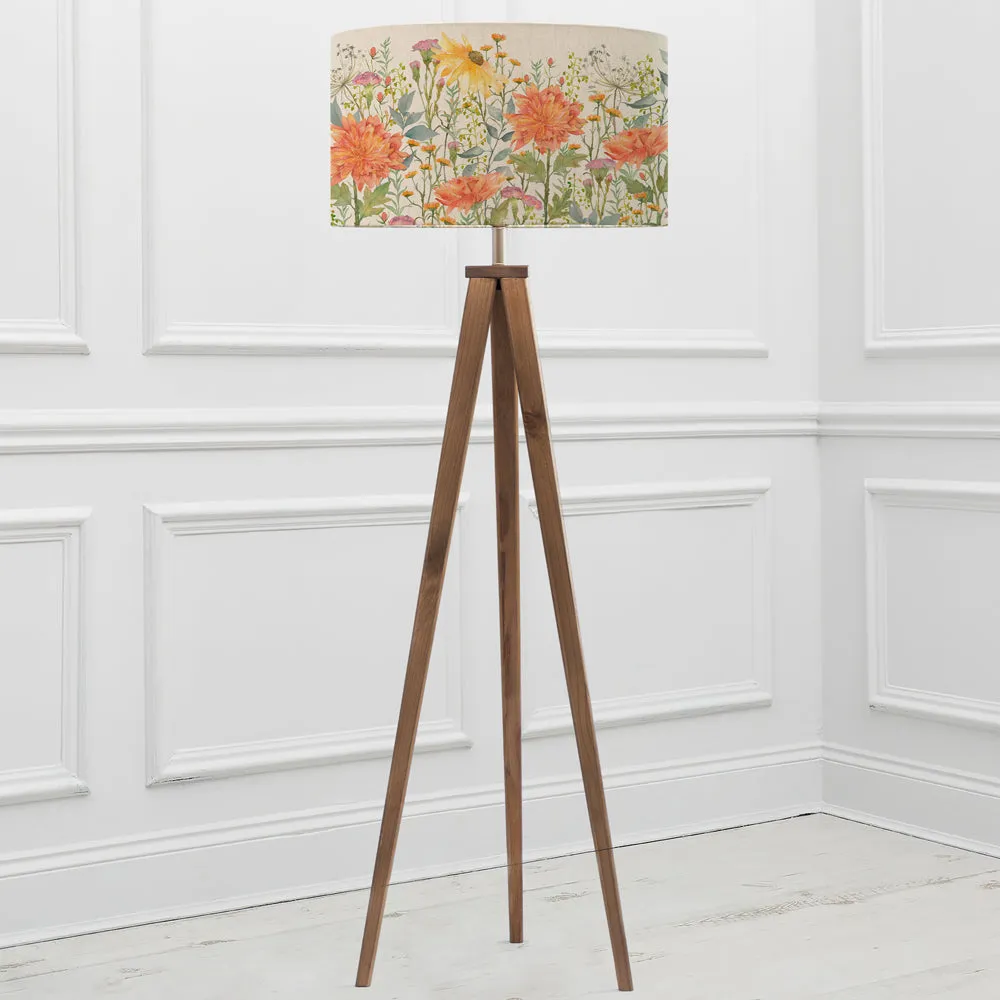Delamere Eva & Aratus Complete Floor Lamp Linen