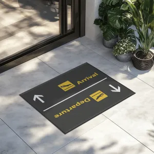 Departures & Arrivals 3 Designed Door Mats door entrance rug