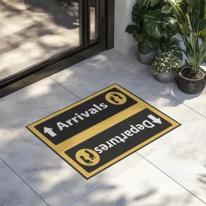 Departures & Arrivals 5 Designed Door Mats door entrance rug