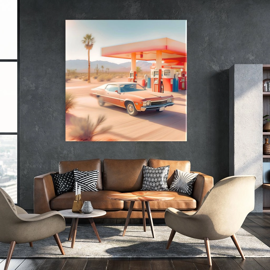 Desert Gas Station No1 by Iconica