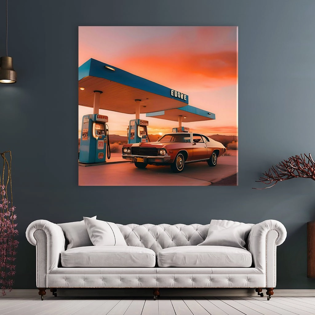 Desert Gas Station No2 by Iconica