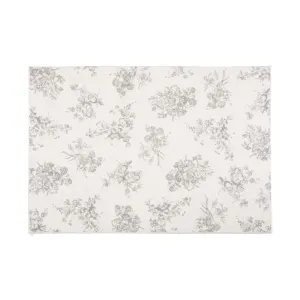 Design Print Rug Classic Flower M W2000D1400 Light Grey neutral everyday carpet