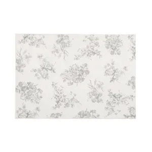 Design Print Rug Classic Flower S W1400D1000 Light Grey neutral everyday carpet