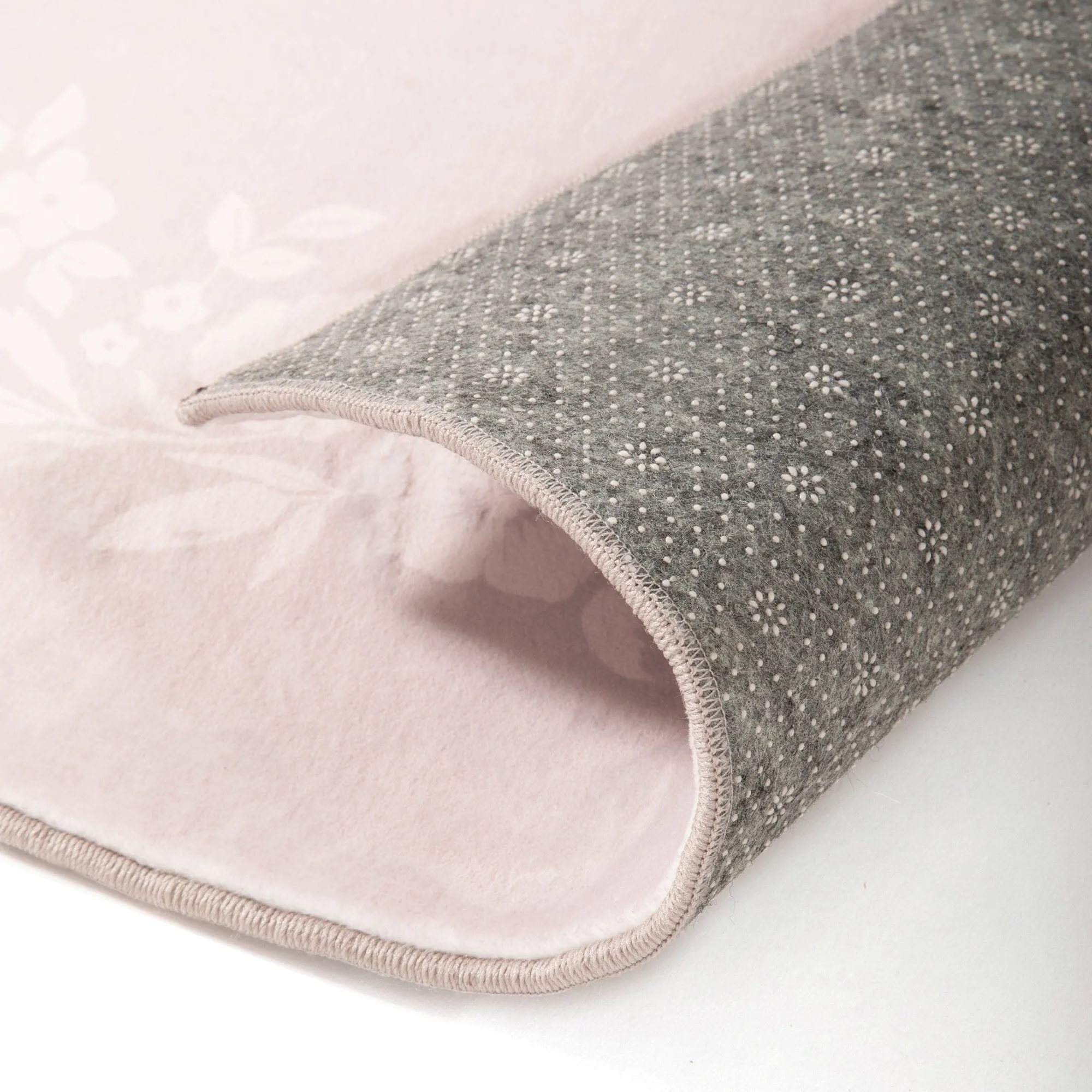 Design Print Rug Frame Flower M 20001400 Pink