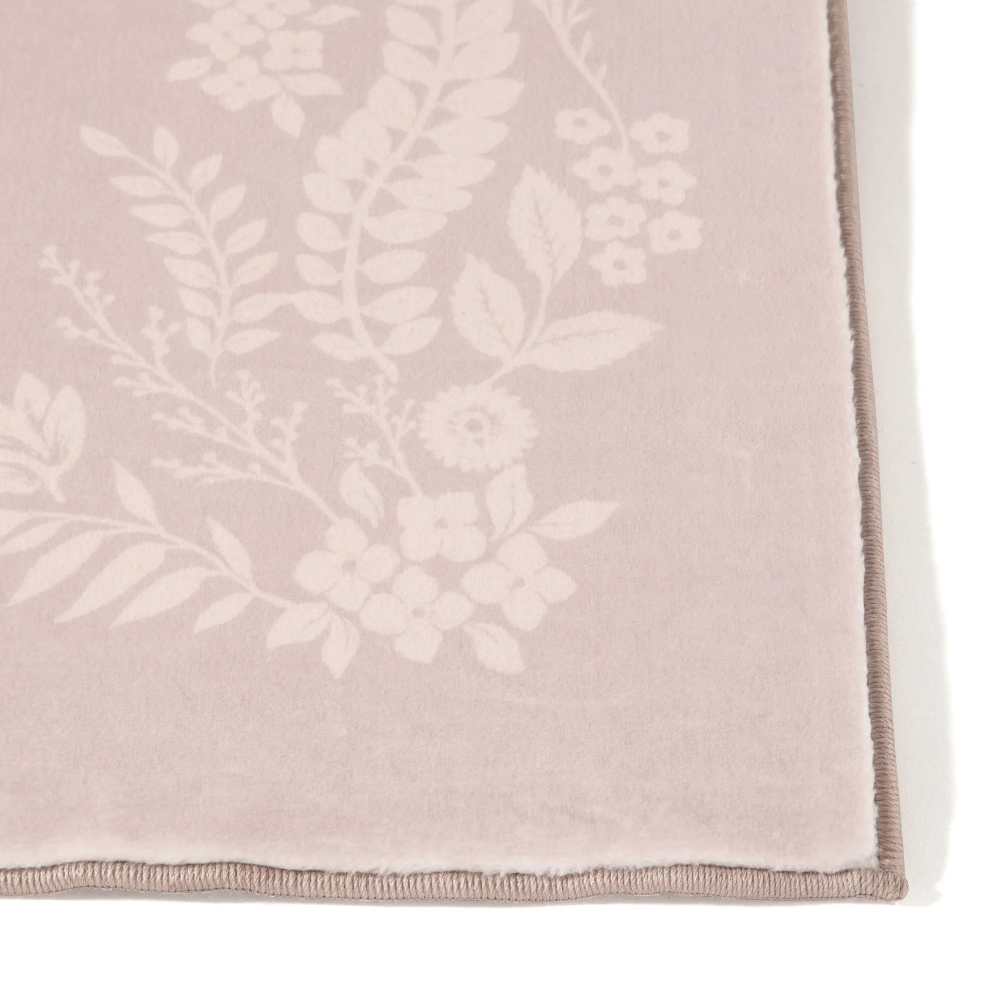 Design Print Rug Frame Flower  S W1400D1000 Pink