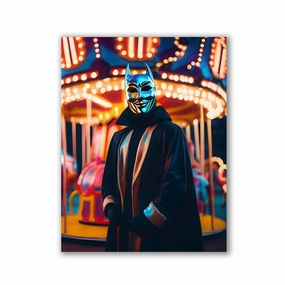 Devil's Fun by Iconica framed mural artwork