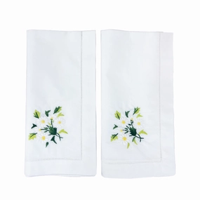 Dinner Napkin with Daisies, Set of 2 cute desktop display