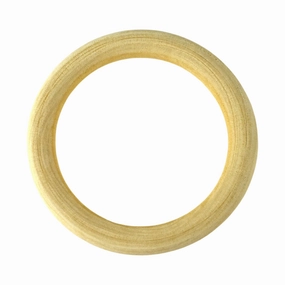 DIY Craft Wood Ring, 3-1/4-Inch - Natural wooden room decoration