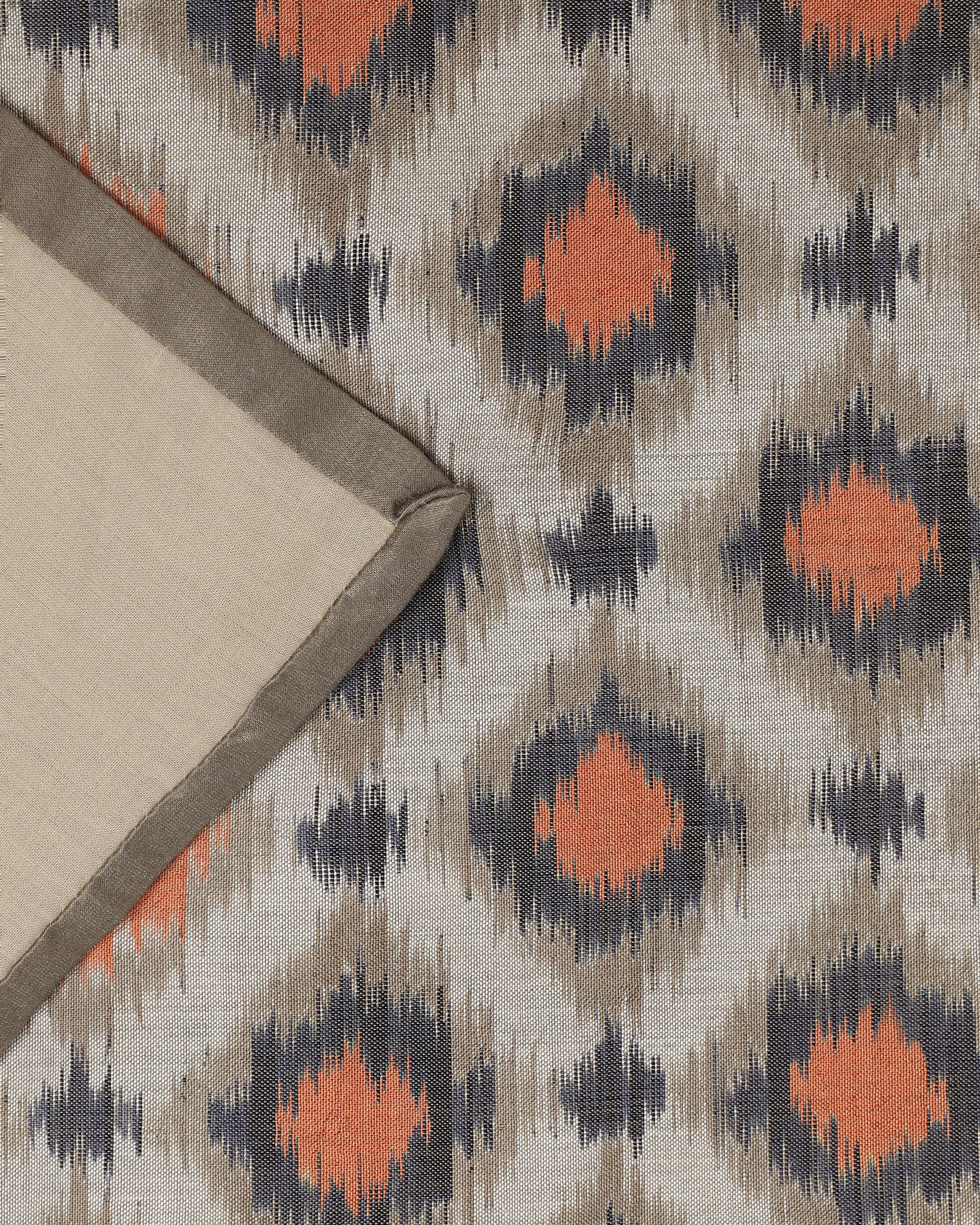 Dobhi Weft Ikat Cotton Silk Table Runner