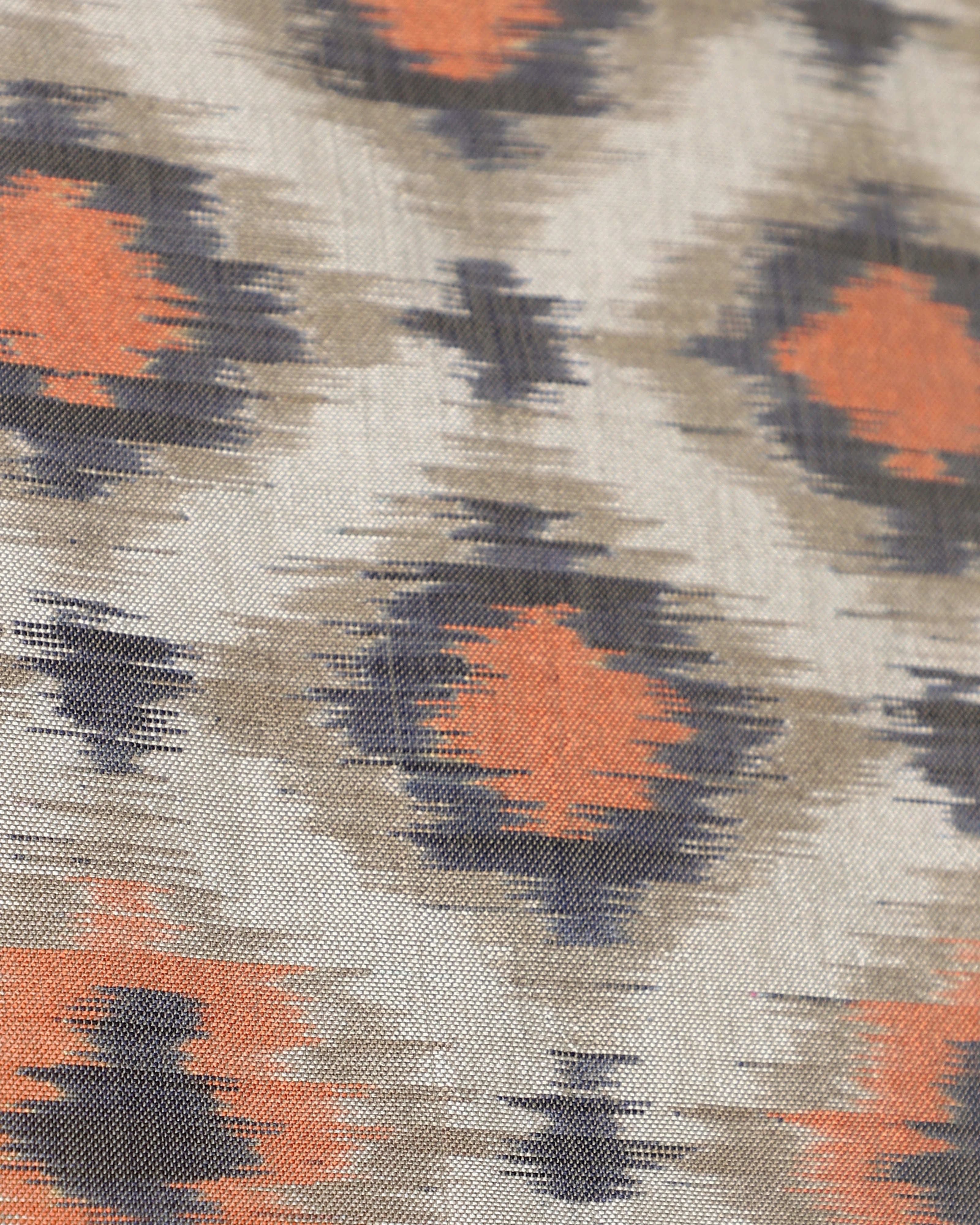 Dobhi Weft Ikat Cotton Silk Table Runner