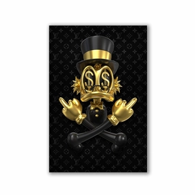 Dollar Duck by Adrian Vieriu framed mural artwork