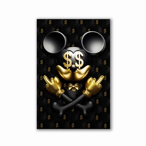 Dollar Mouse by Adrian Vieriu framed mural artwork