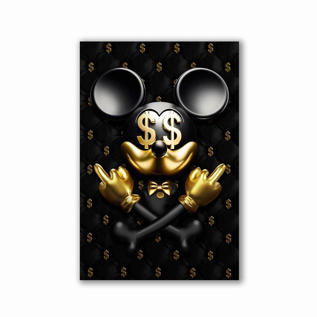 Dollar Mouse by Adrian Vieriu framed mural artwork