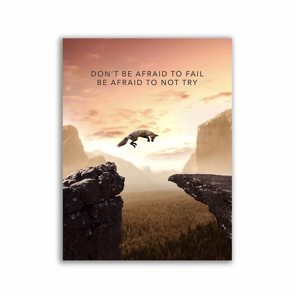 Don't Be Afraid by Zenzdesign framed mural artwork