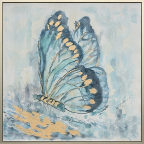 Dona's Butterfly Handpainted Wall Painting artistic wall mural