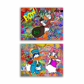 Donald Duck - Duo by Sean Flores framed mural artwork