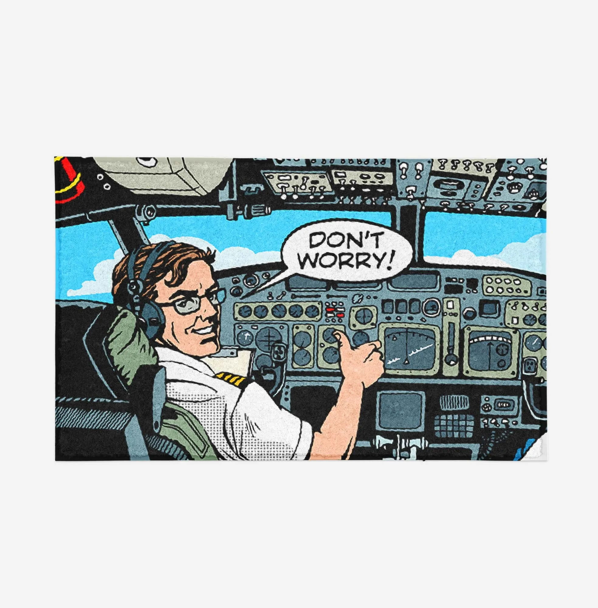 Don't Worry Thumb Up Captain Designed Door Mats